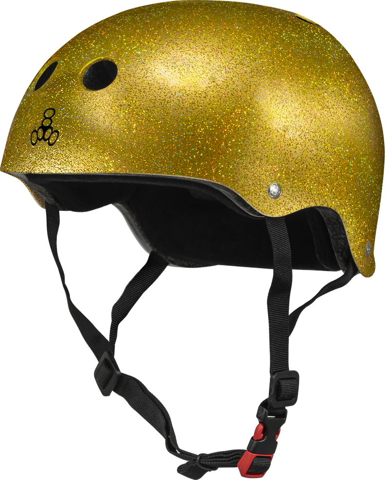 THE Certified Sweatsaver Helmet in Gold Glitter