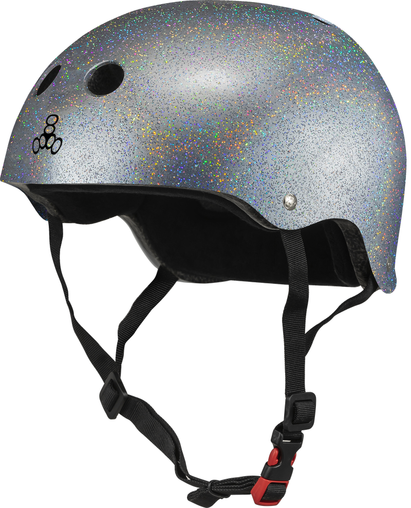 THE Certified Sweatsaver Helmet in Silver Glitter