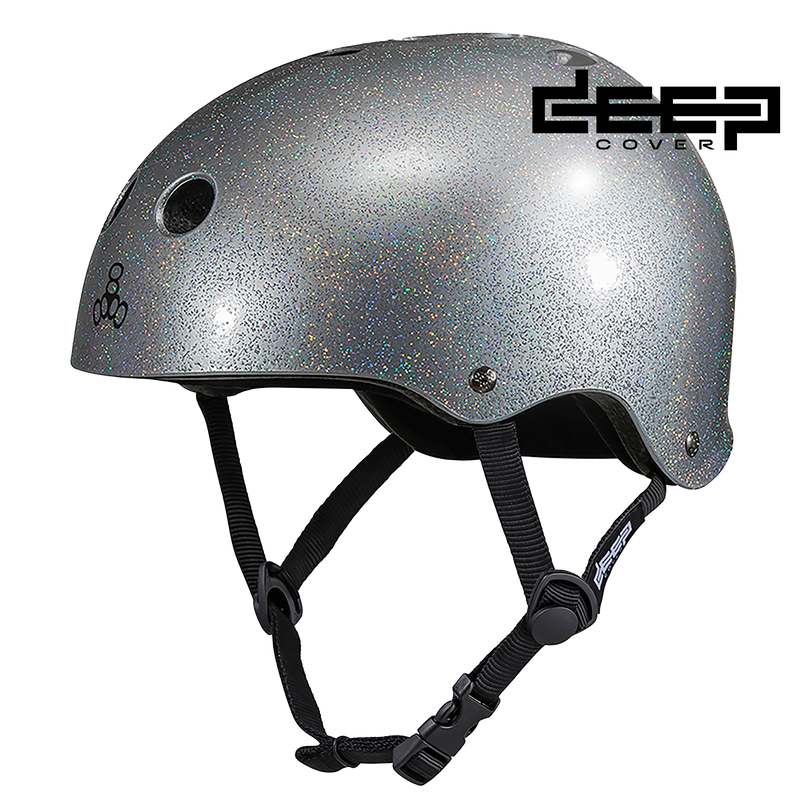 DEEP COVER Helmet in SIlver Glitter