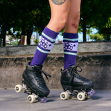 Sock Shinguards - Barbie Patin Signature Edition - Purple Stripe